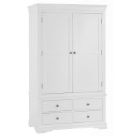 See more information about the Swafield Wardrobe White & Pine 2 Door 4 Drawer